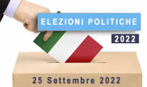 ELEZIONI POLITICHE: SI VOTA IL 25 SETTEMBRE 2022